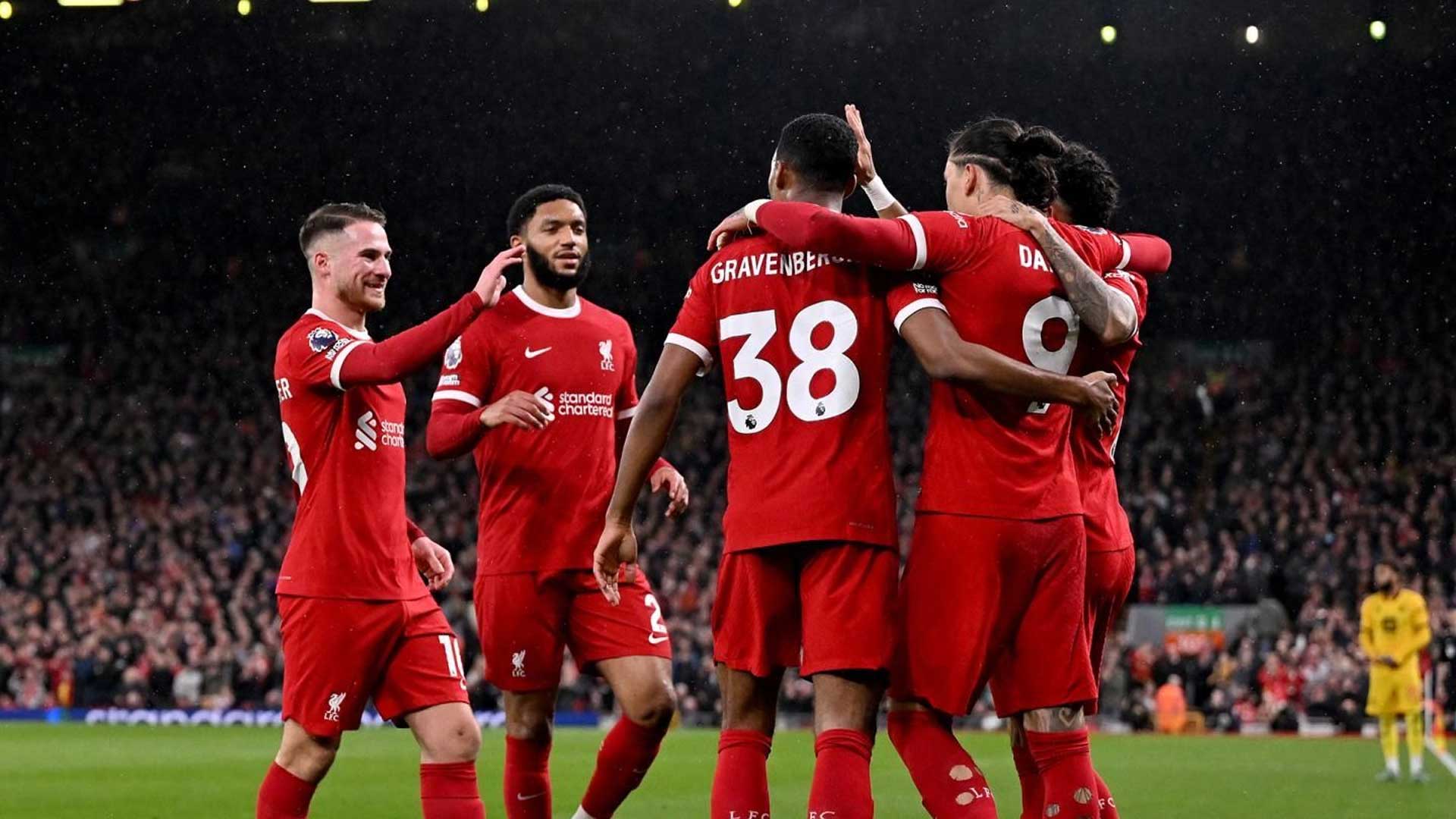 Tiga Gol Liverpool Pastikan Kemenangan Telak atas Brighton